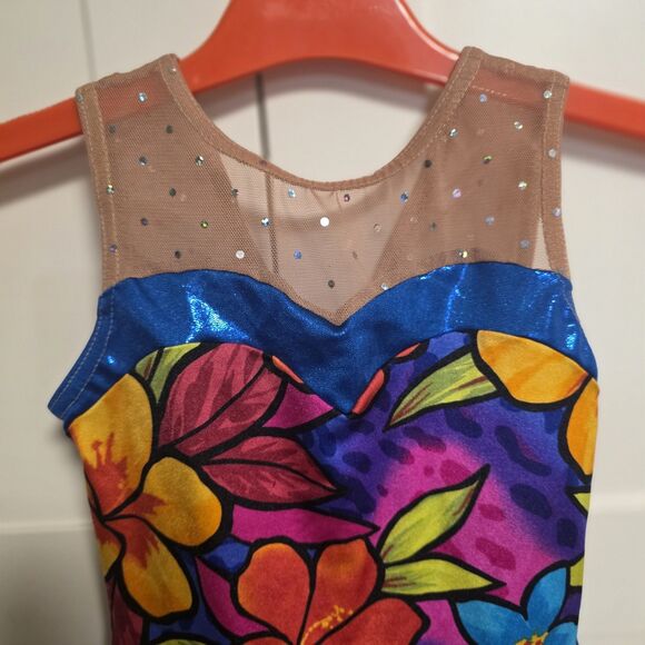 A Wish Come True Size IMC Dance Costume Leotard TROPICAL - Picture 2 of 12